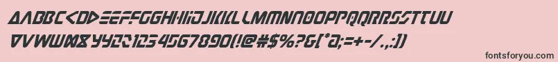 judgev2superital Font – Black Fonts on Pink Background