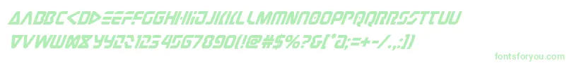 judgev2superital Font – Green Fonts on White Background