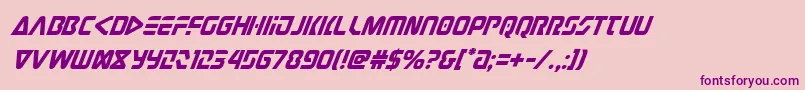 judgev2superital Font – Purple Fonts on Pink Background