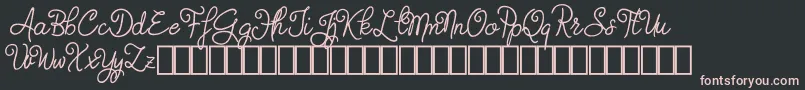 fuente Judyth Demo – Fuentes Rosadas Sobre Fondo Negro