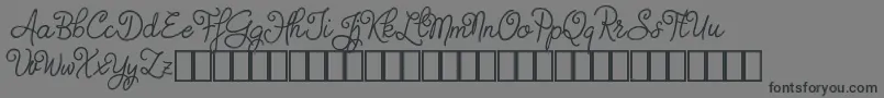 Judyth Demo Font – Black Fonts on Gray Background