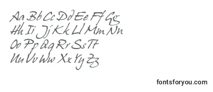 Schriftart Juergen Italic
