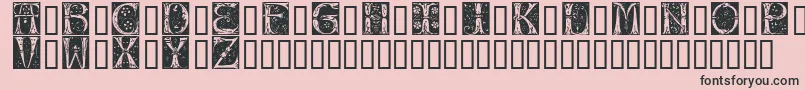 Jugend Font – Black Fonts on Pink Background