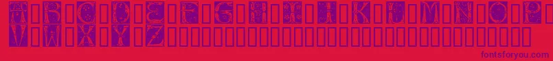 Jugend Font – Purple Fonts on Red Background