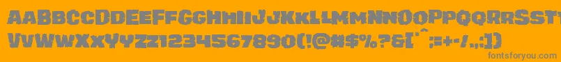 fuente juggerrock – Fuentes Grises Sobre Fondo Naranja
