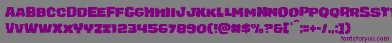 juggerrock Font – Purple Fonts on Gray Background