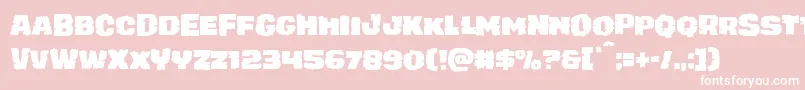 juggerrock Font – White Fonts on Pink Background