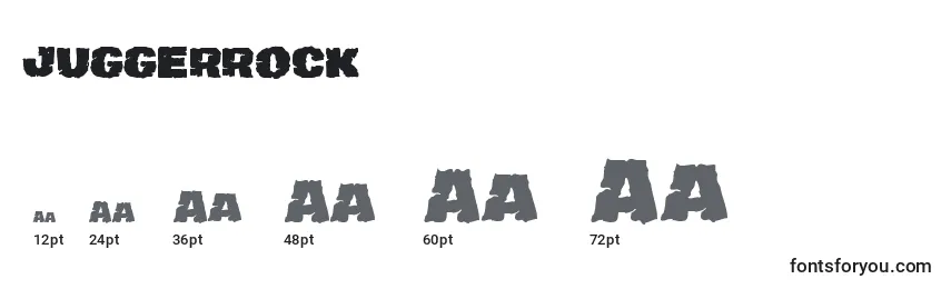Juggerrock Font Sizes