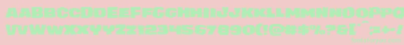 juggerrockexpand Font – Green Fonts on Pink Background