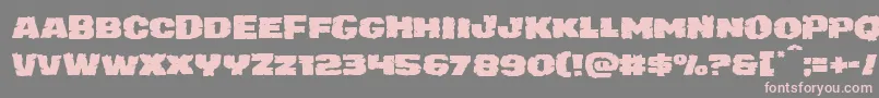 juggerrockexpand Font – Pink Fonts on Gray Background