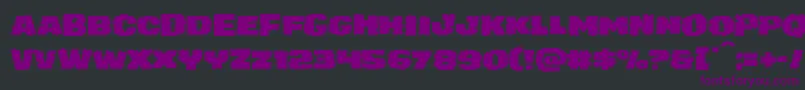 juggerrockexpand Font – Purple Fonts on Black Background