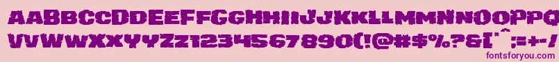 juggerrockexpand Font – Purple Fonts on Pink Background