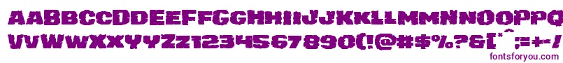 juggerrockexpand Font – Purple Fonts on White Background