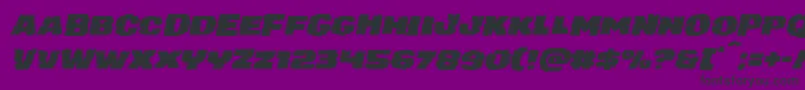 juggerrockexpandital Font – Black Fonts on Purple Background