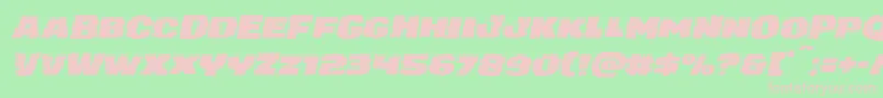 juggerrockexpandital Font – Pink Fonts on Green Background