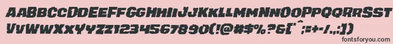 juggerrockital Font – Black Fonts on Pink Background