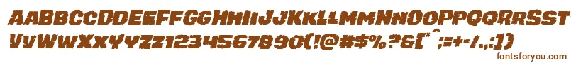 juggerrockital Font – Brown Fonts on White Background