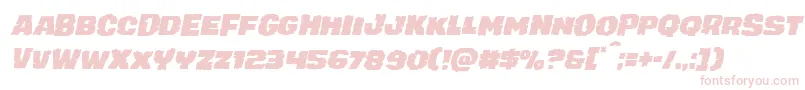 juggerrockital Font – Pink Fonts on White Background