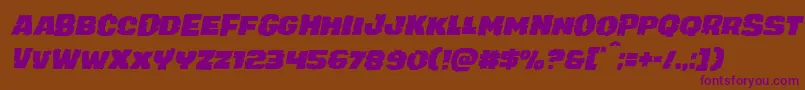 juggerrockital Font – Purple Fonts on Brown Background