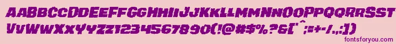 juggerrockital Font – Purple Fonts on Pink Background