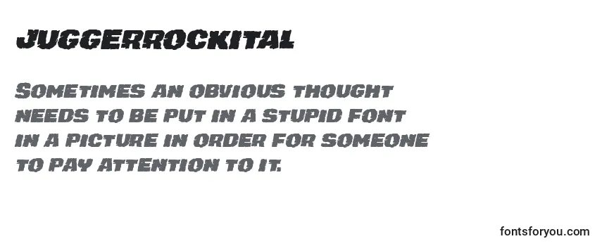 Juggerrockital Font