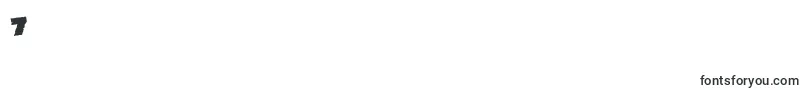 juggerrockrotate Font – Fonts for Digit 7