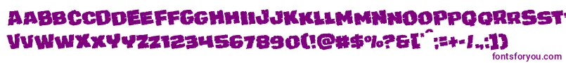 More about juggerrockrotate Font juggerrockrotate Font – Purple Fonts on White Background