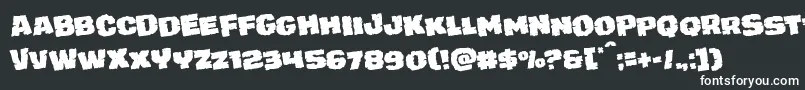 Шрифт juggerrockrotate – белые шрифты