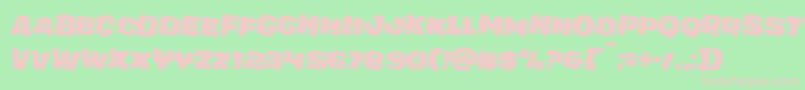 juggerrockrotate2 Font – Pink Fonts on Green Background