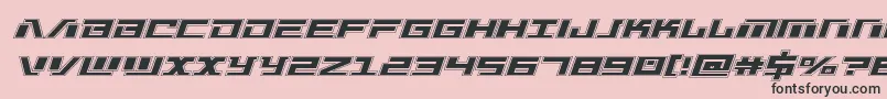 Warmachineacad Font – Black Fonts on Pink Background