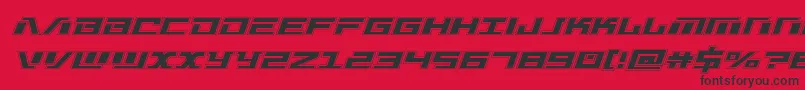 Warmachineacad Font – Black Fonts on Red Background