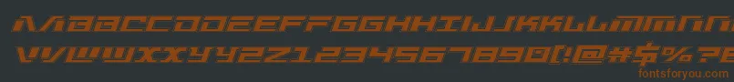 Warmachineacad Font – Brown Fonts on Black Background