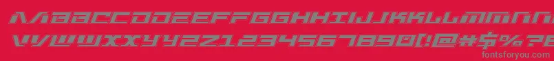 Warmachineacad Font – Gray Fonts on Red Background