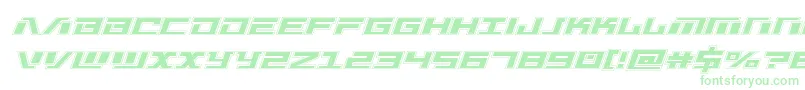 Warmachineacad Font – Green Fonts on White Background