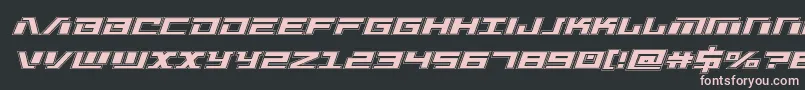 Warmachineacad Font – Pink Fonts on Black Background