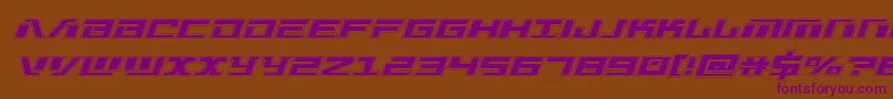 Warmachineacad Font – Purple Fonts on Brown Background