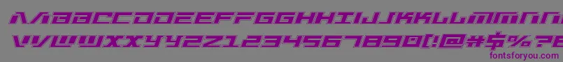 Warmachineacad Font – Purple Fonts on Gray Background