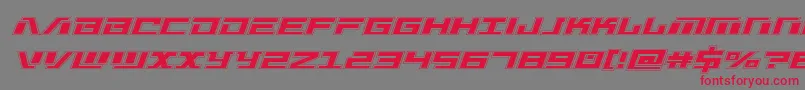 Warmachineacad Font – Red Fonts on Gray Background