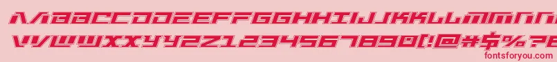 Warmachineacad Font – Red Fonts on Pink Background