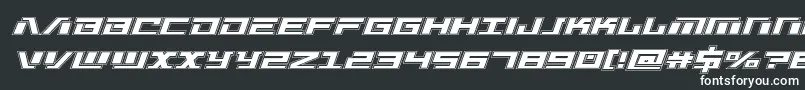 フォントWarmachineacad – 白い文字