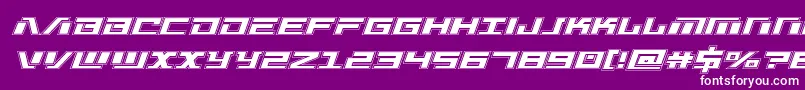 Warmachineacad Font – White Fonts on Purple Background