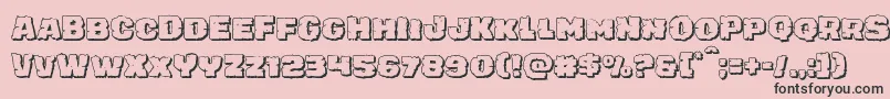 Подробнее о шрифте juggerrockshadow Шрифт juggerrockshadow – чёрные шрифты на розовом фоне