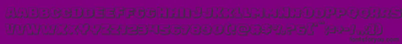 フォントjuggerrockshadow – 紫の背景に黒い文字