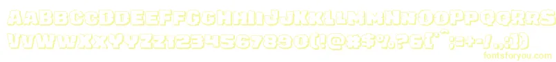 juggerrockshadow Font – Yellow Fonts on White Background