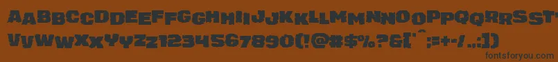 juggerrockstag Font – Black Fonts on Brown Background