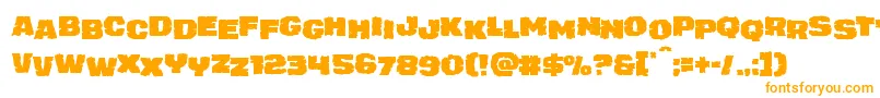 juggerrockstag Font – Orange Fonts on White Background