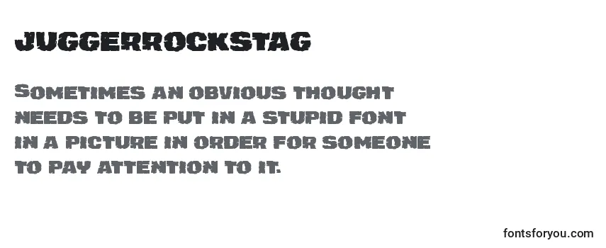 Review of the Juggerrockstag Font