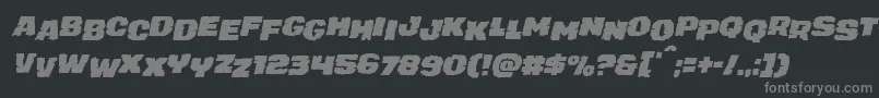 Шрифт juggerrockstagital – серые шрифты на чёрном фоне