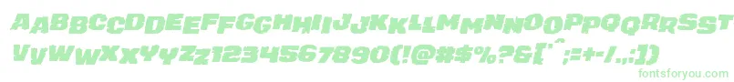 juggerrockstagital Font – Green Fonts on White Background
