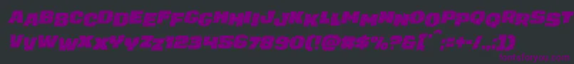 juggerrockstagital Font – Purple Fonts on Black Background